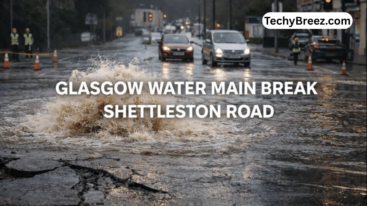 glasgow water main break shettleston road